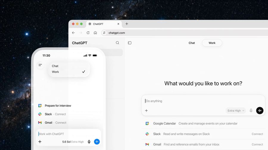 ChatGPT Work на десктопе